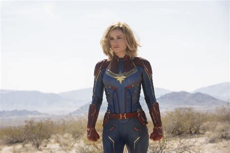 Carol Danvers en su traje actual de Capitana Marvel