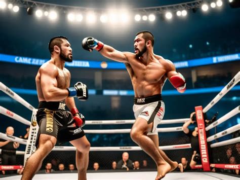 Combate de artes marciales con fuego y arena