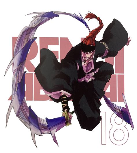 Renji Abarai luchando contra un Hollow