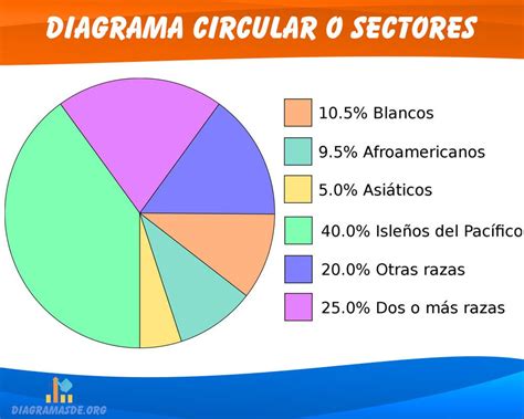 Diagrama circular mostrando la distribución de estudios por materias