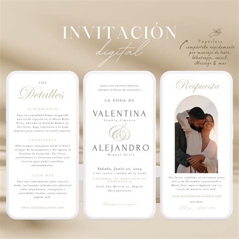Ejemplo de invitación de boda estilo cómic con detalles personalizados