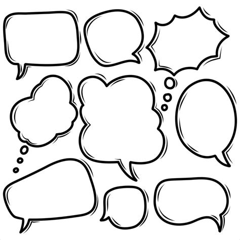 Un bocadillo de cómic transformado en un marco para una imagen