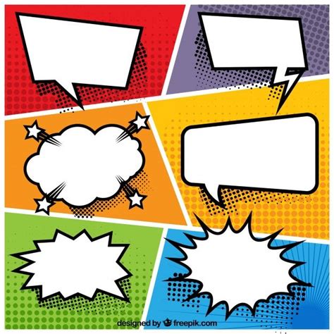 Marco de bocadillo de cómic para insertar imágenes