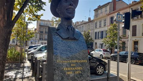 Busto de Fernandel en Marsella
