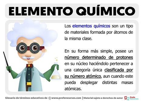Ejemplo de una página del cómic mostrando un elemento químico de forma divertida