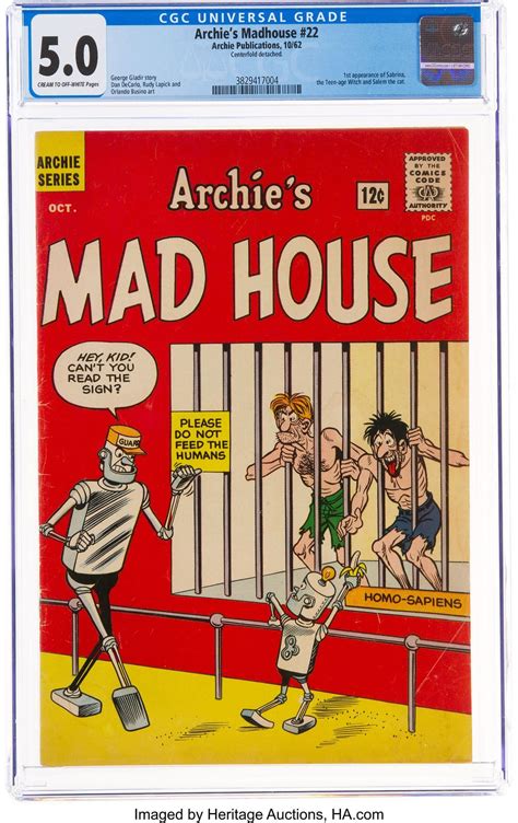 Portada del cómic Archie's Madhouse #22