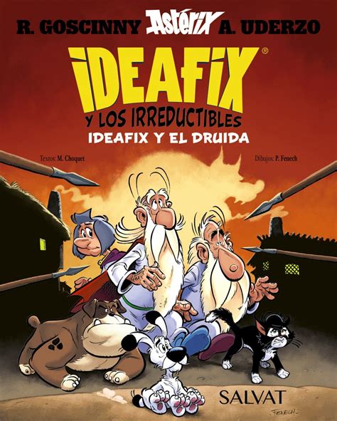 Ilustración de Ideafix enfrentándose a romanos