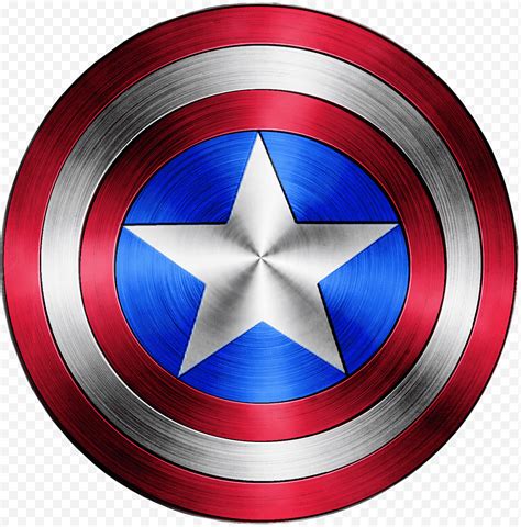 Ilustración del escudo del Capitán América