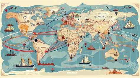 Mapa de las rutas de aventura del Capitán Trueno
