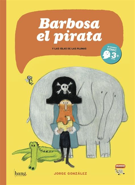 Ilustración de Barbosa el Pirata con su sombrero siendo robado por una gaviota.