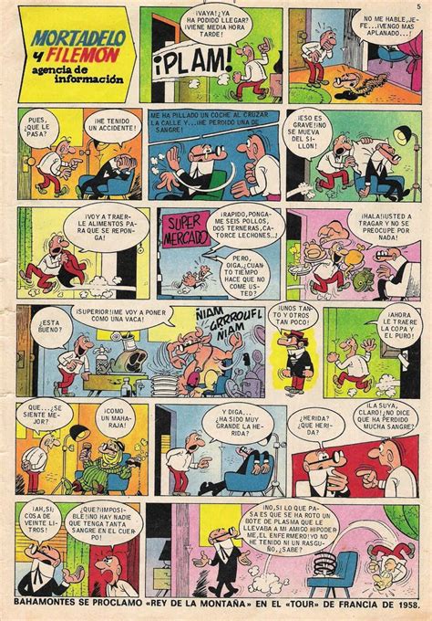 Viñetas de Mortadelo y Filemón con ejemplos de su lenguaje