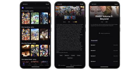 Interfaz de Anime Kitsu