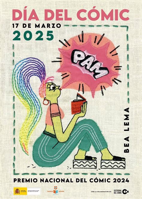 Cartel del Día del Cómic y del Tebeo diseñado por Candela Sierra