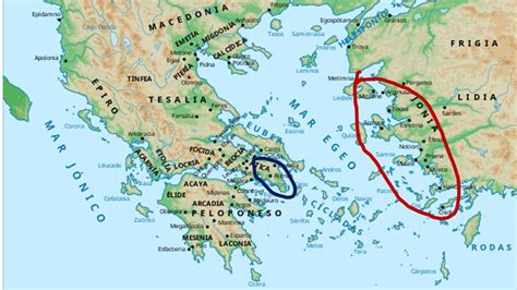 Mapa de Jonia