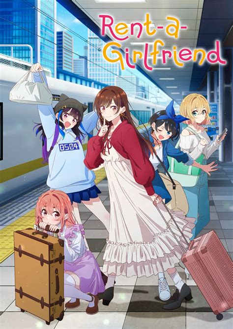 Póster promocional de Rent-A-Girlfriend con las protagonistas