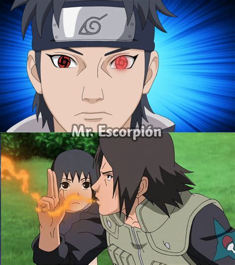Una ilustración de Hinata y Shisui compartiendo un momento íntimo, rodeados de elementos mitológicos.