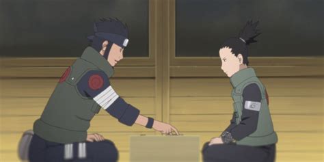 Partida de Shogi entre Shikamaru y Naruto