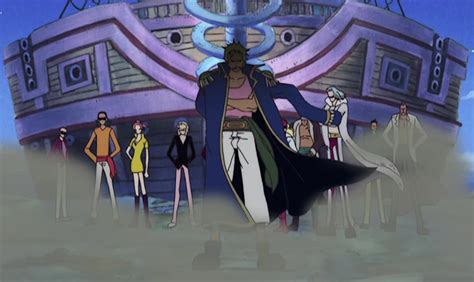 Bellamy reflexionando en Skypiea