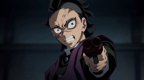 Genya Shinazugawa utilizando su habilidad