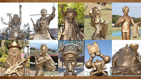 Estatuas de los Piratas de Sombrero de Paja en Kumamoto