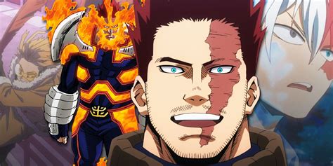 Tabla comparativa de las habilidades de Shoto Todoroki y Endeavor.