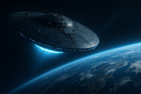 Nave extraterrestre aterrizando en una casa