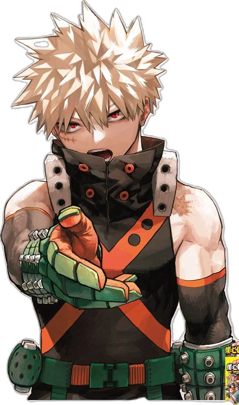 Katsuki Bakugo con expresión de lucha