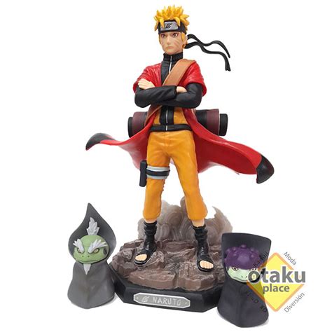 Figura de Naruto en Modo Sabio con pose dinámica