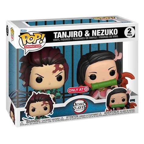 Figuras Funko Pop de Tanjiro y Nezuko de Demon Slayer