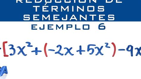 Representación gráfica de términos semejantes en álgebra
