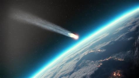 Cometa acercándose a la Tierra
