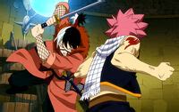 Natsu luchando contra Totomaru