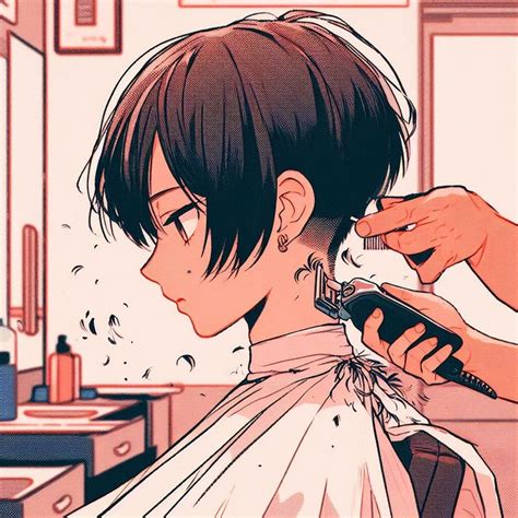 Sakura cortándose el cabello para liberarse