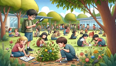 Dos chicas en un entorno escolar con un aire de misterio y peligro