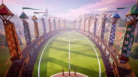 Ilustración de un partido de Quidditch