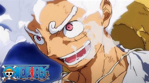 Luffy en Gear Fifth desatando su poder