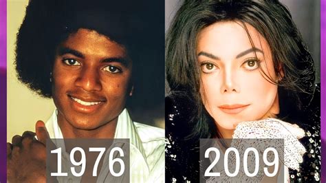 Comparación de fotos de Michael Jackson en diferentes etapas de su vida