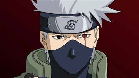 Kakashi con su máscara y protector