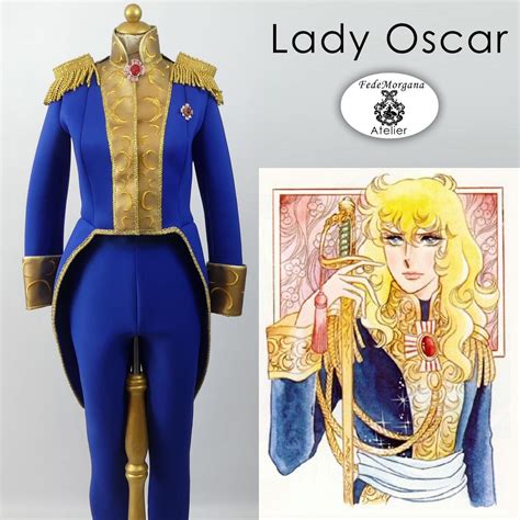 Ilustración de Lady Oscar con uniforme militar