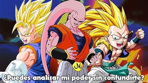 Tabla comparativa de niveles de poder (hipotéticos) de Gogeta y Majin Buu