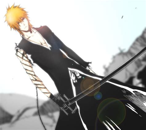 Silueta de Ichigo Kurosaki con Tensa Zangetsu