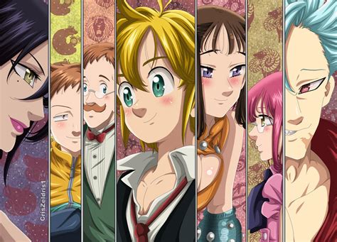 Elenco de los Siete Pecados Capitales en Nanatsu no Taizai Kamigami no Gekirin