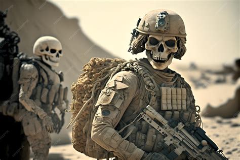 Representación visual de un soldado esqueleto en un bucle temporal