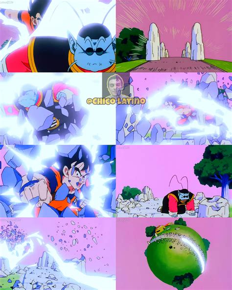 Gokú y Gas en combate