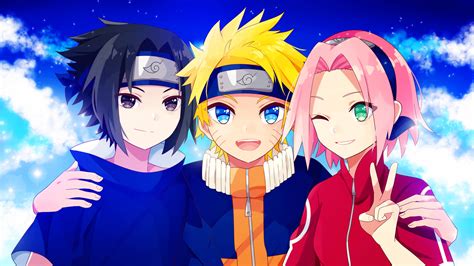 Ilustración de Naruto y Sakura