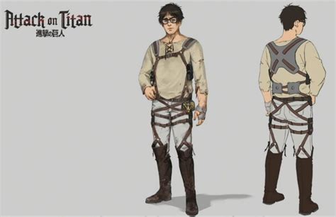 Ilustración de Dwight Fairfield con atuendo de Eren