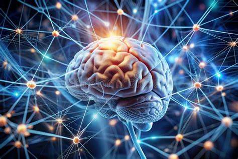 Ilustración del cerebro humano con conexiones neuronales