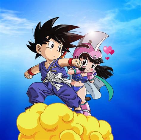 Imagen de Chi-Chi y Goku de niños