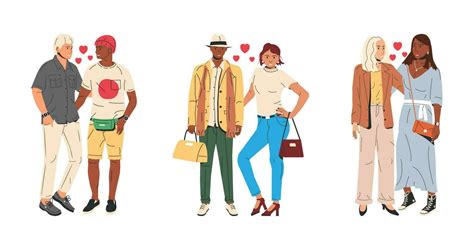 Ilustración de parejas diversas en el género BL