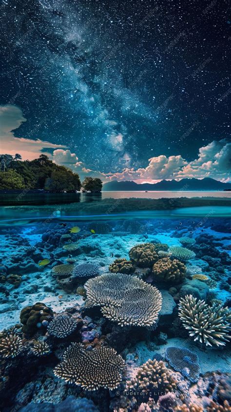 Noche estrellada sobre el océano